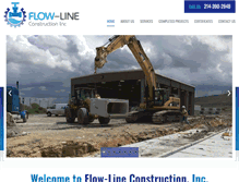 Tablet Screenshot of flow-lineconstruction.com